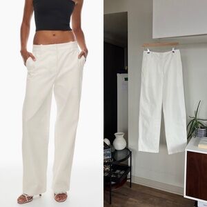 Aritzia Wilfred Gd Light Birch Attend Chino Straight Leg Pant Normcore Size 2